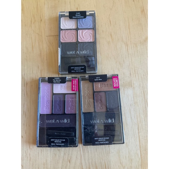 wet n wild Other - Wet n Wild Color Icon Eyeshadow Palette Lot 3 Greed Sphinx Minx Gal-lery